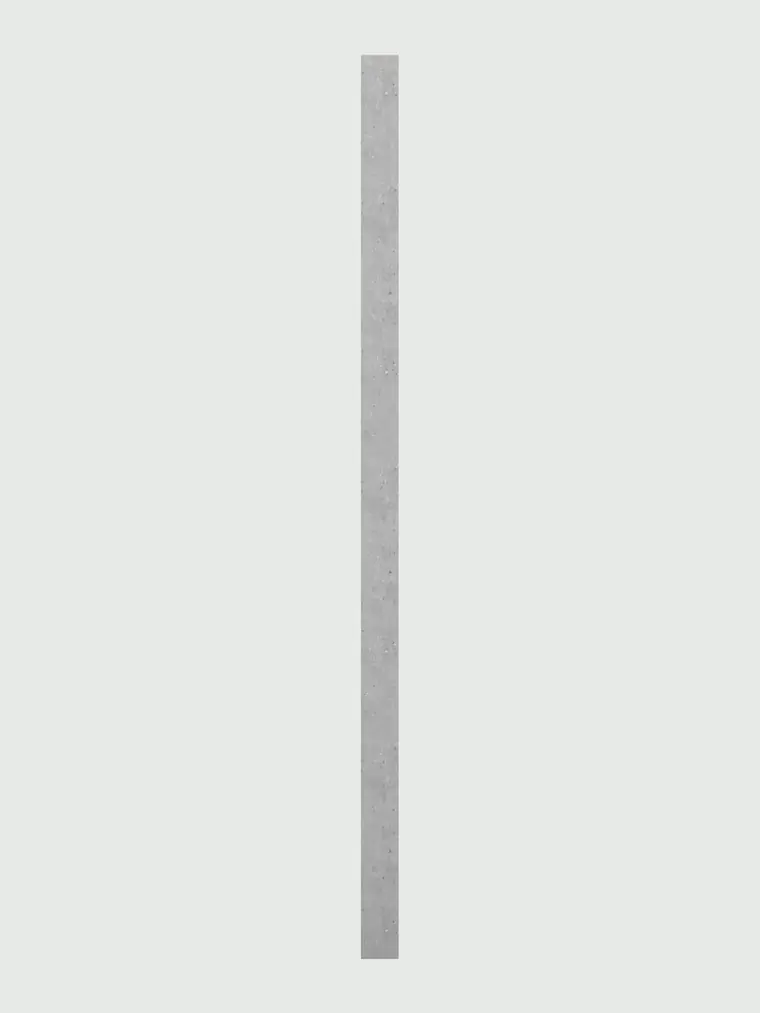 Smooth post, grey concrete, 120 × 120 × 2200 / 2800 / 3300 mm