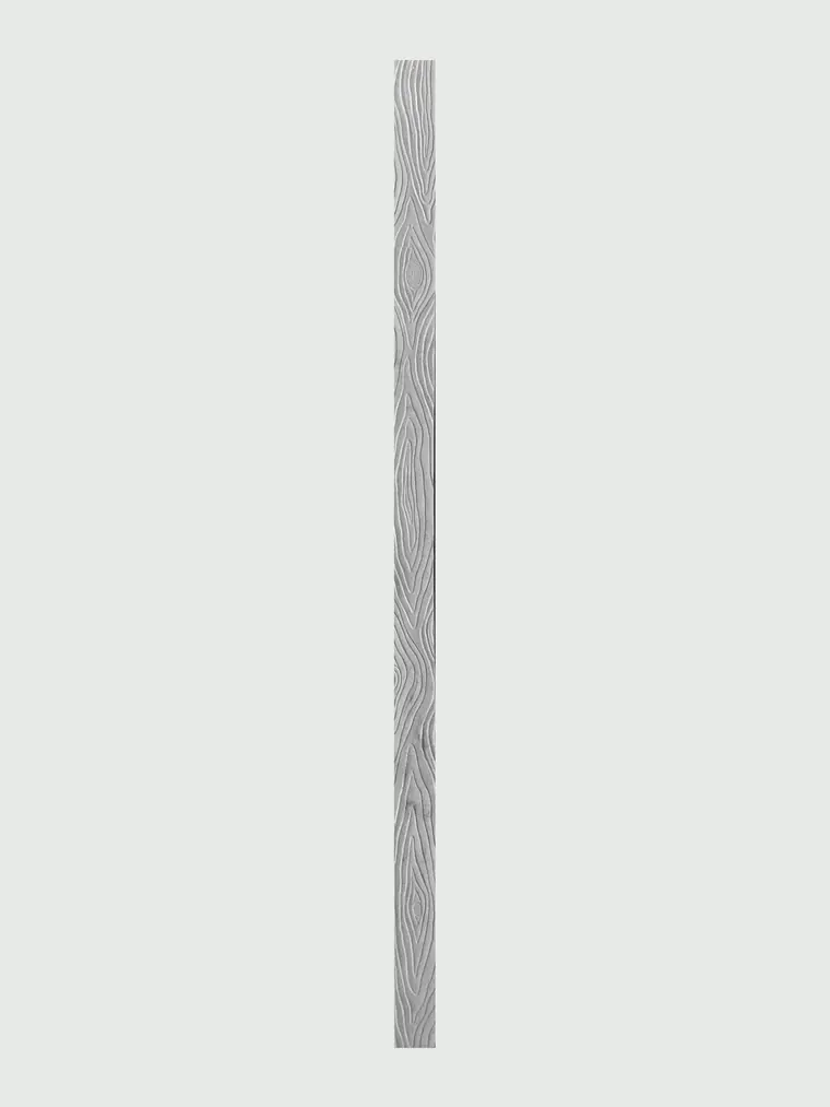 Post with wood grain, grey concrete, 120 × 120 × 2800 mm