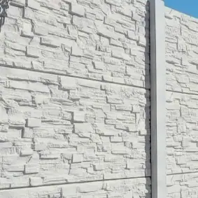 Alpine texture in white on grey concrete, close-up